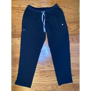 Figs Black Pants‎ Size Medium (modified to be maternity)
